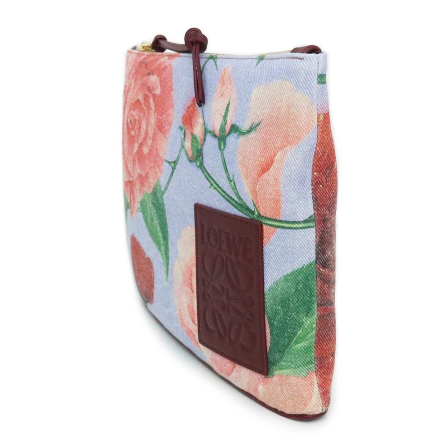 LOEWE（ロエベ） （新品・未使用品）ロエベ ローズ オブロングポーチ