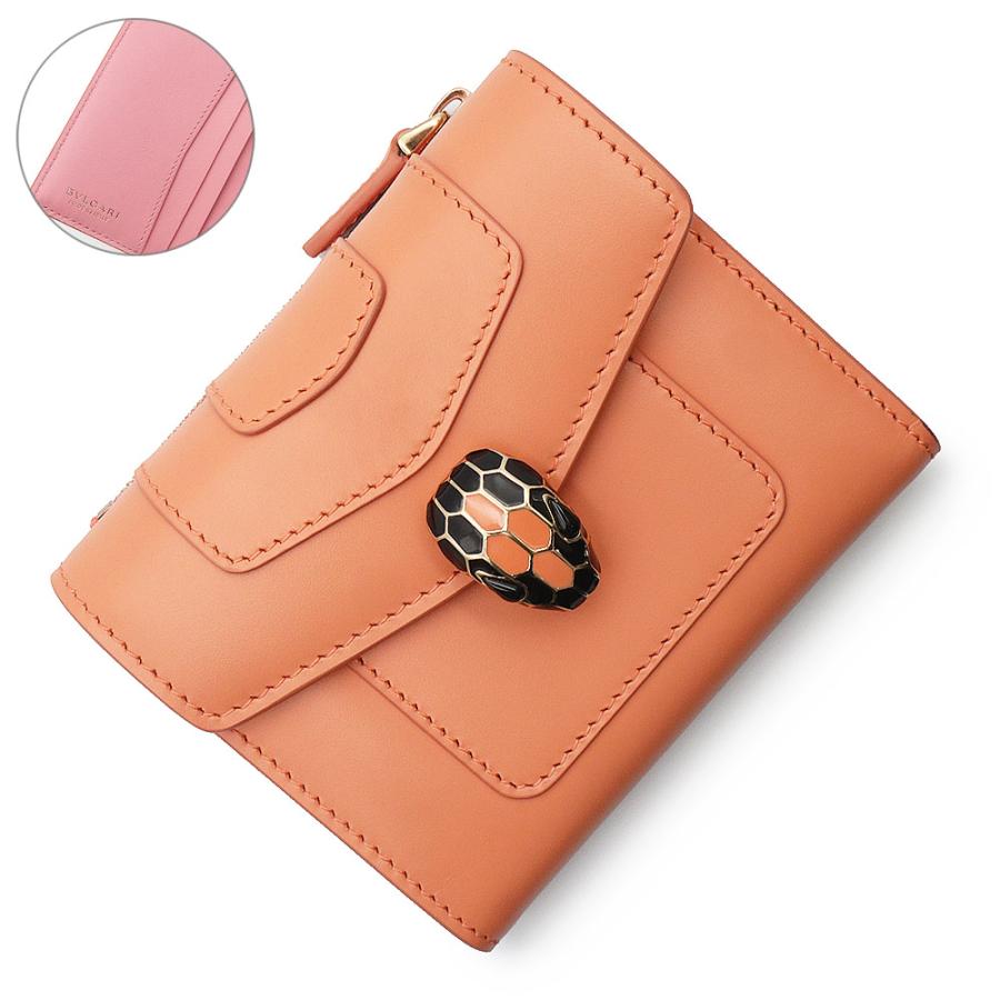 BVLGARI 三つ折り セルペンティ フォーエバー スネーク ミニウォレット