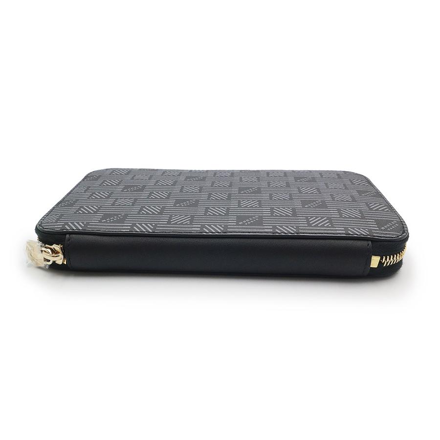 （新品・未使用品）モロー パリ MOREAU PARIS コンチネンタル ラウンドファスナー ジップウォレット 長財布 カーフスキン レザー ブラック 黒 ゴールド金具 箱付の画像