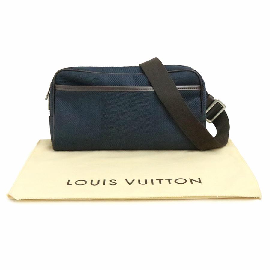 ルイ ヴィトン LOUIS VUITTON アクロバット ボディバッグ ウエストバッグ 斜め掛け ダミエジェアン キャンバス レザー ブルーオセアン ネイビー 紺 シルバー金具 M41128（中古） LOUIS VUITTON（ルイ・ヴィトン） （中古）ルイ ヴィトン アクロバット