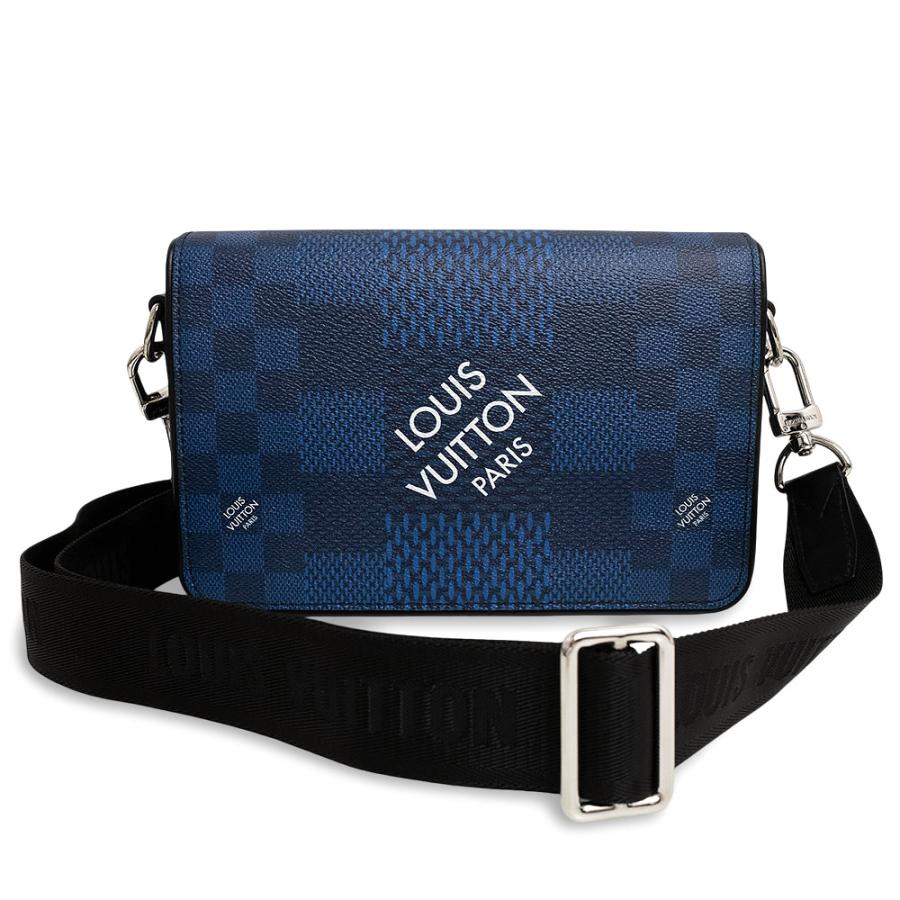 ルイ・ヴィトン メッセンジャーバッグ ショルダーバッグ ダミエブルー