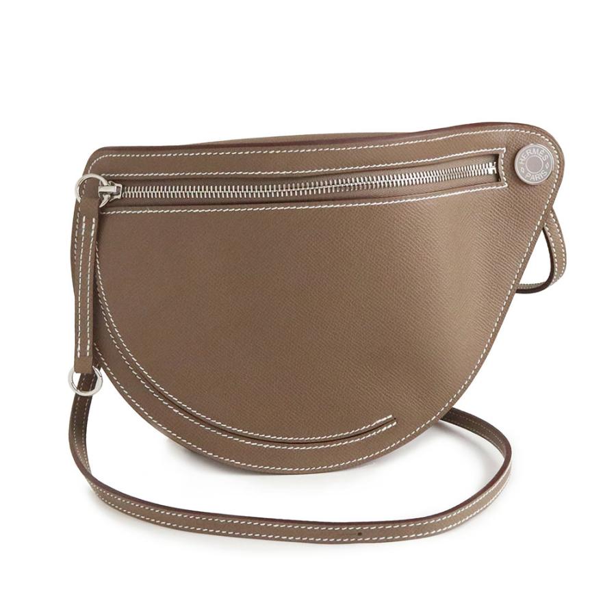 （新品・未使用品）エルメス HERMES プティット コース ショルダーバッグ 斜め掛け ヴォーエプソン レザー Etoupe エトゥープ エトープ シルバー金具 B刻印 HERMES（エルメス） （新品・未使用品）エルメス プティット コース