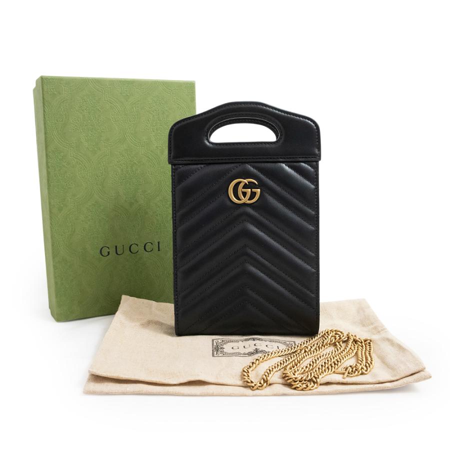 ✨新品未使用✨　GUCCI ミニ　GGライン　GG柄　GGマーモント　二つ折り GUCCI（グッチ） （新品・未使用品）グッチ GUCCI GGマーモント トップ