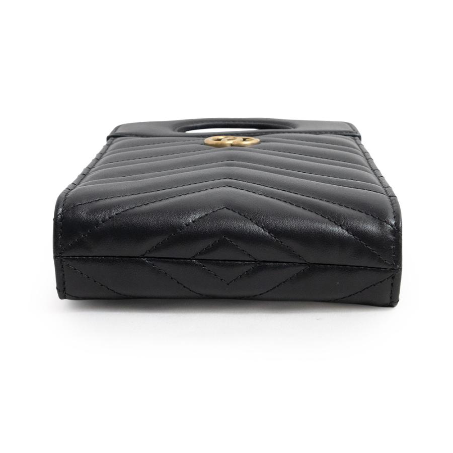 グッチ GGマーモント バンビ チェーン ショルダーバッグ ブラック GUCCI（グッチ） （新品・未使用品）グッチ GUCCI GGマーモント トップ
