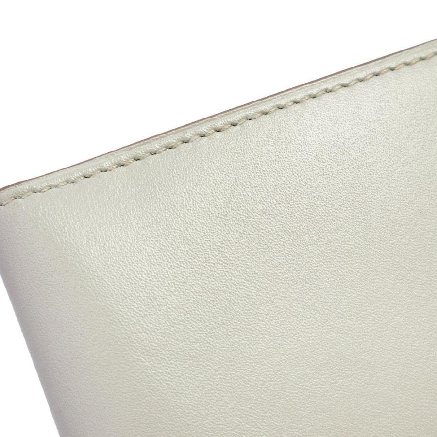 （未使用 展示品）エルメス HERMES ベアン スフレ タッチ 二つ折り財布 タデラクト リザード エキゾチックレザー グリペルル パールグレー フィセル X刻印の画像
