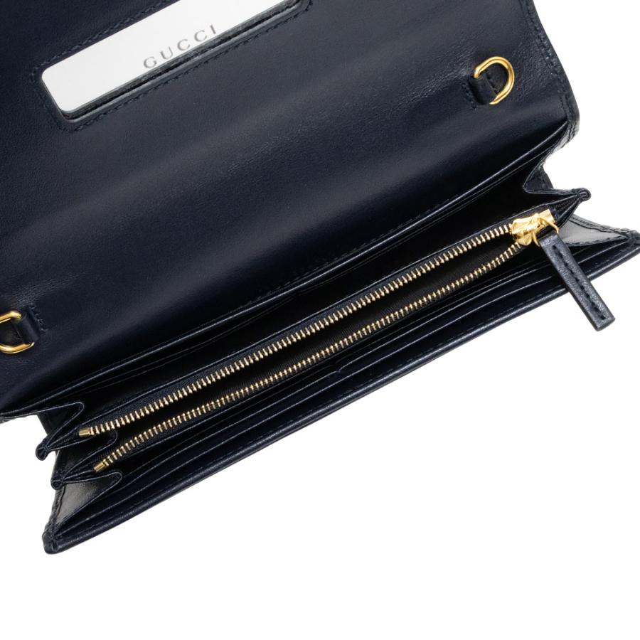 新品 GUCCI 長財布　ホースビット キャンバス ネイビー ベージュ 新品 GUCCI 長財布ホースビット キャンバス ネイビー ベージュ