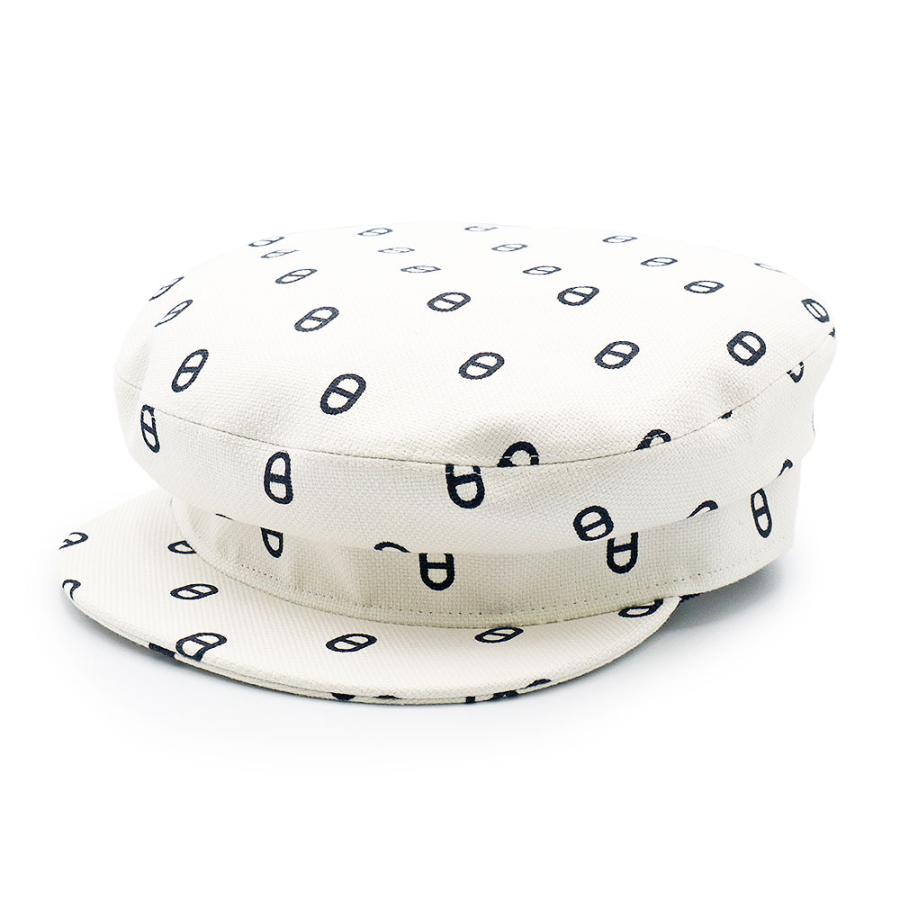 （未使用保管品）エルメス HERMES ヴォーバン シェーヌ ダンクル キャスケット キャップ ハット 帽子 58CM コットン98% ポリウレタン2% ブランカッセ ホワイト シルバー金具 HERMES（エルメス） （未使用保管品）エルメス ヴォーバン シェーヌ