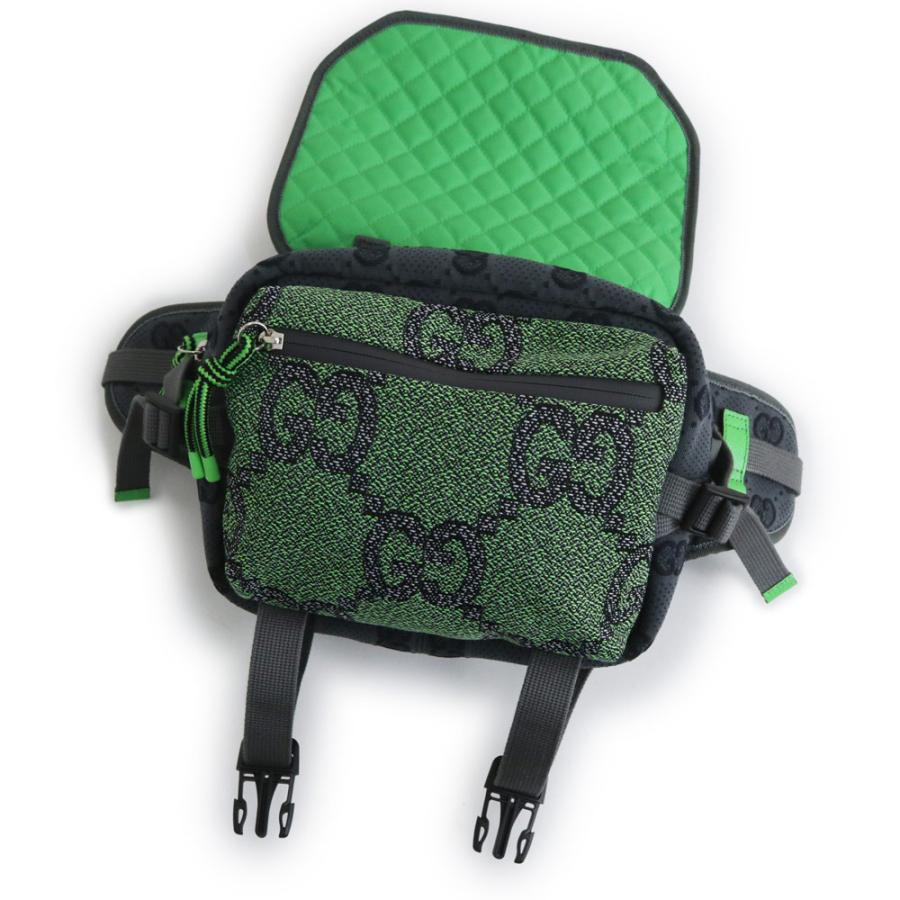 （新品・未使用品）グッチ GUCCI スモール バックパック ベルトバッグ リュック デイパック GGナイロン ラバー コットン レッド グリーン グレー 752100の画像