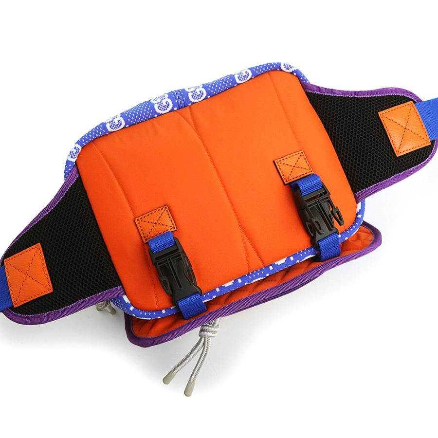（新品・未使用品）グッチ GUCCI スモール バックパック ベルトバッグ リュック デイパック GGナイロン ラバー コットン ブルー パープル オレンジ 752100の画像
