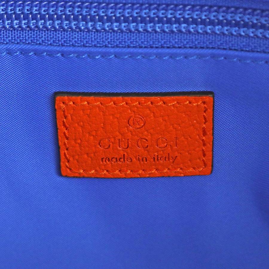 （新品・未使用品）グッチ GUCCI スモール バックパック ベルトバッグ リュック デイパック GGナイロン ラバー コットン ブルー パープル オレンジ 752100の画像