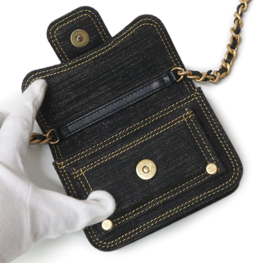 CHANEL ミニマトラッセ シャネル CHANEL マトラッセ ミニチェーンウォレット AP1649 ブラック