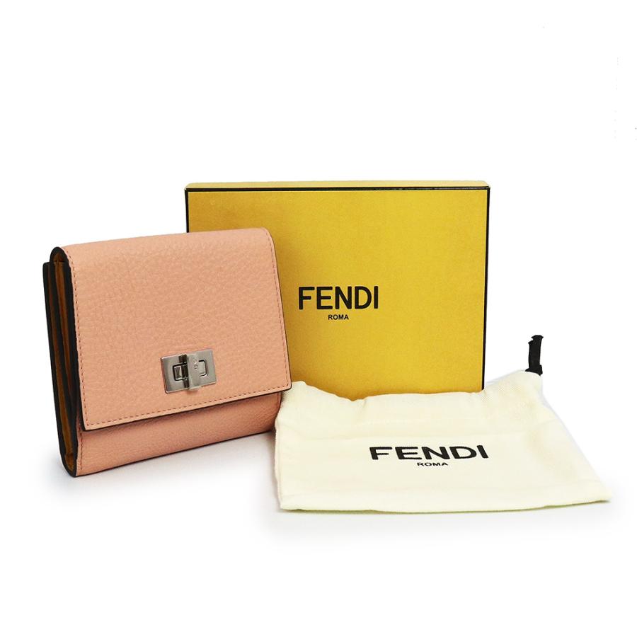 FENDI （未使用 展示品）フェンディ ピーカブー セレリア 二つ折り財布 