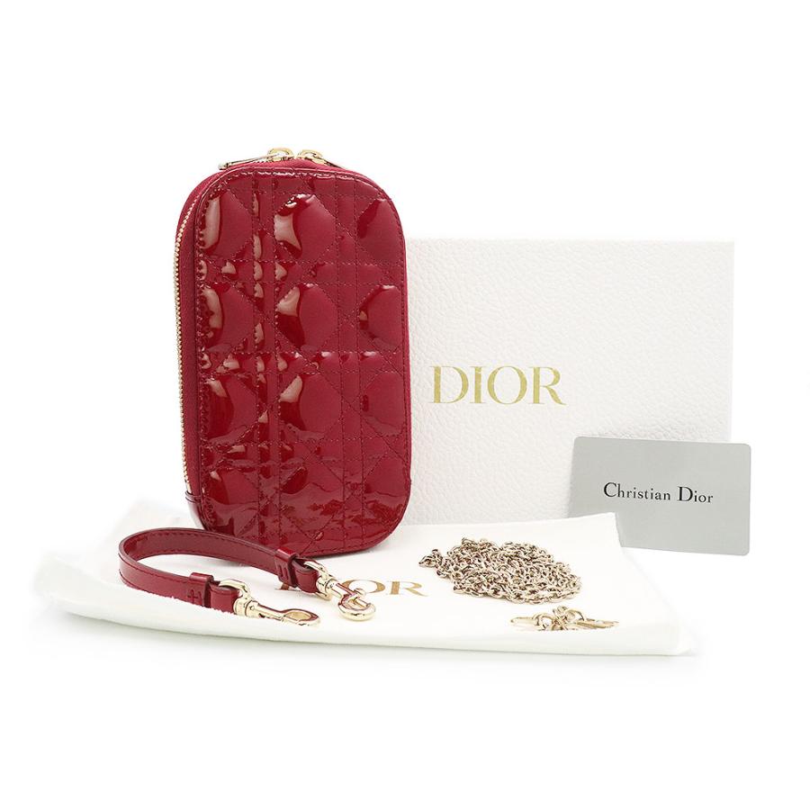 【未使用】ボディバッグ クリスチャンディオール キャンバス レザー シルバー金具 クリスチャンディオールレディディオール リボン 黒 シルバー