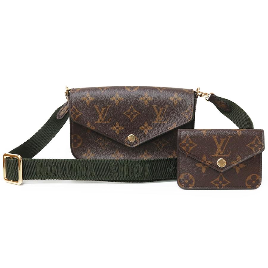 （未使用　展示品）ルイ ヴィトン LOUIS VUITTON ミュルティ ポシェット フェリシー ショルダーバッグ 斜め掛け モノグラム ブラウン カーキ ゴールド金具 M80091 箱付 LOUIS VUITTON（ルイ・ヴィトン） （未使用 展示品）ルイ ヴィトン