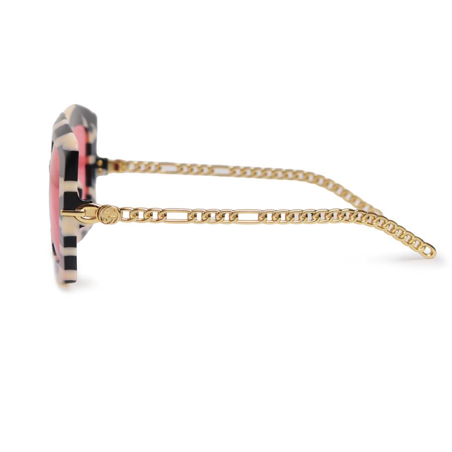 極美品！グッチ GUCCI サングラス　チェーン　インターロッキング チャーム付 GUCCI（グッチ） （美品）グッチ インターロッキングG スクエア