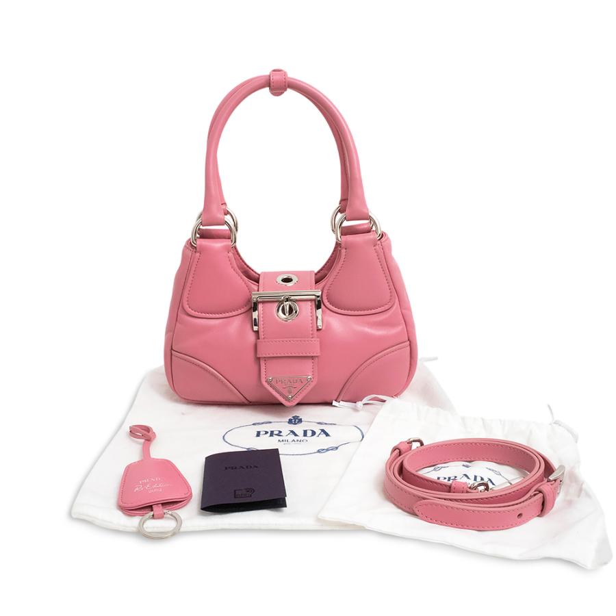 未使用 展示品）プラダ PRADA ムーン パデッド 2Way ショルダー 