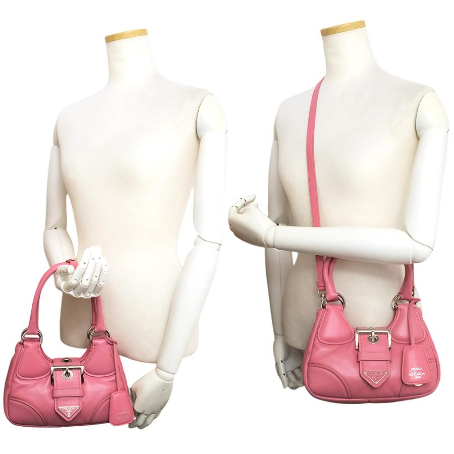 未使用 展示品）プラダ PRADA ムーン パデッド 2Way ショルダー 