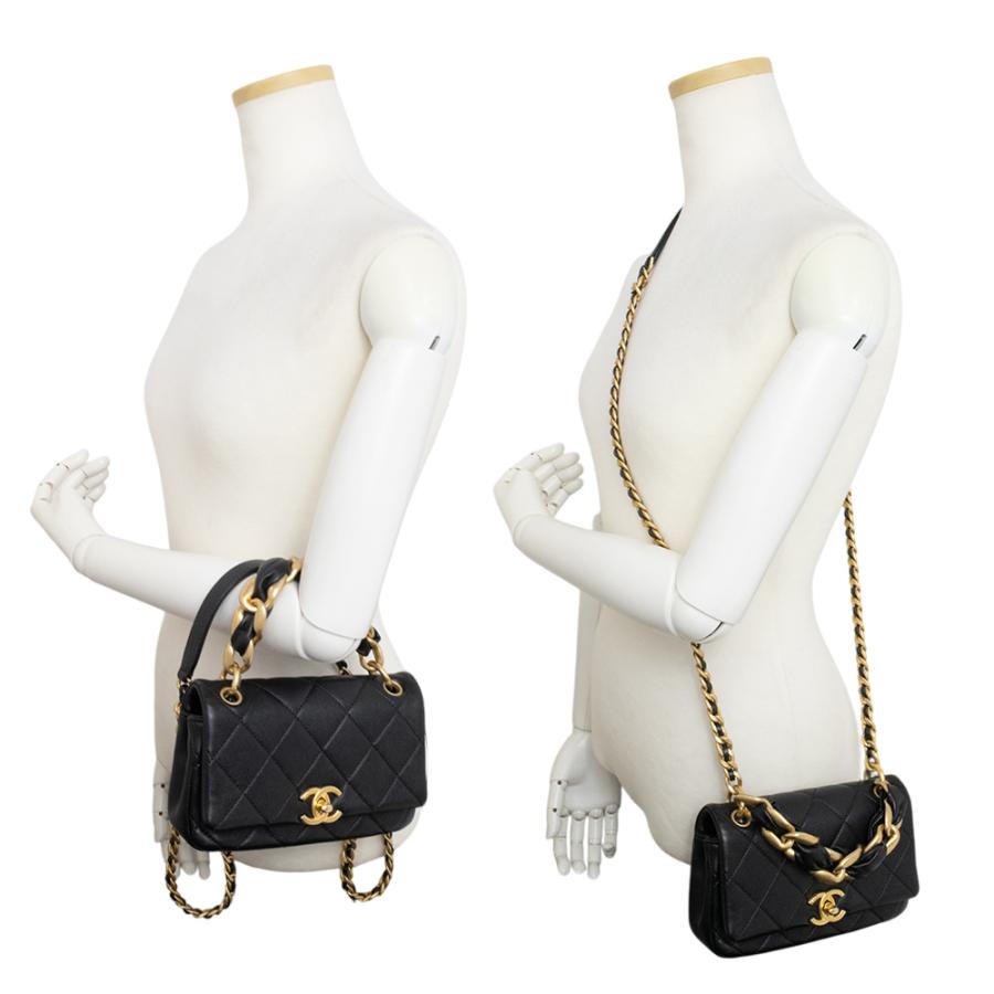 華子シャネル　正規品　ラムスキン　ハンドバッグ　チェーン　タイプライン CHANEL（シャネル） （未使用 展示品）シャネル スモール マトラッセ