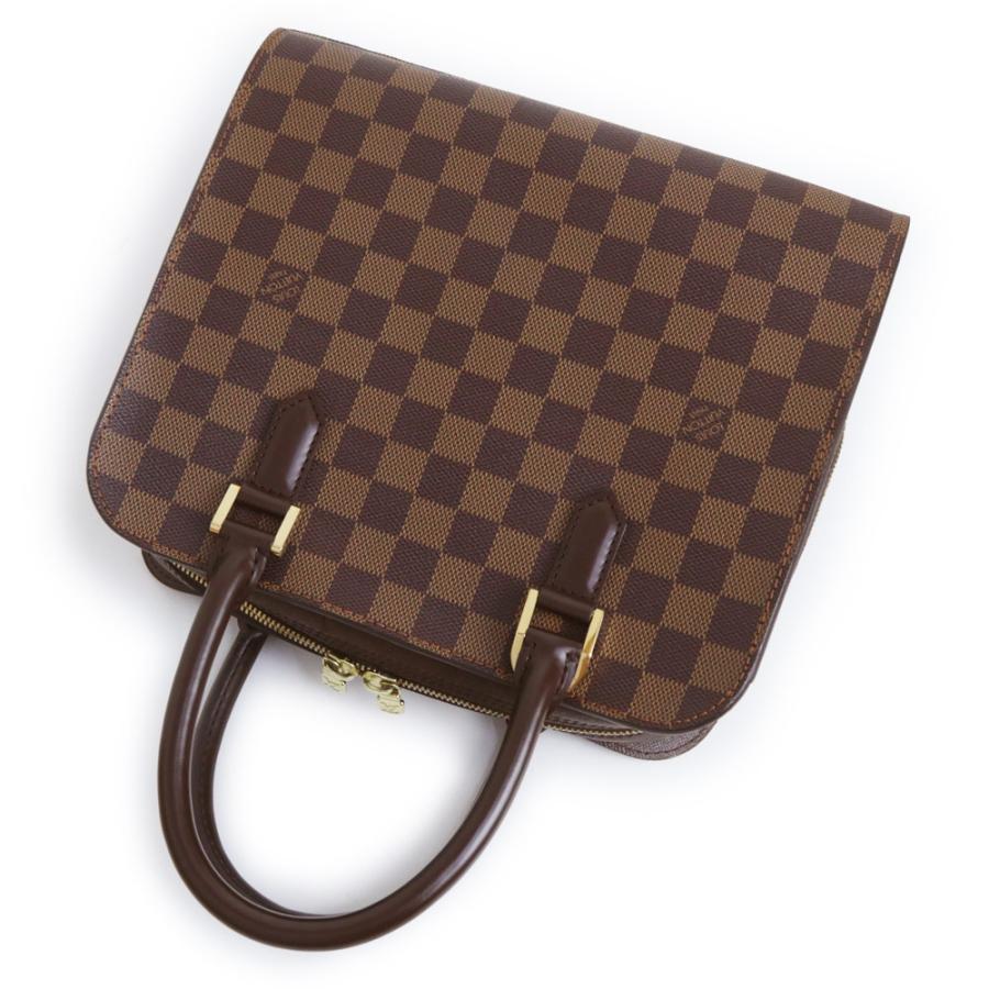 （美品）ルイ ヴィトン LOUIS VUITTON トリアナ ハンドバッグ ダミエ ブラウン ゴールド金具 N51155 LOUIS VUITTON（ルイ・ヴィトン） （美品）ルイ ヴィトン トリアナ