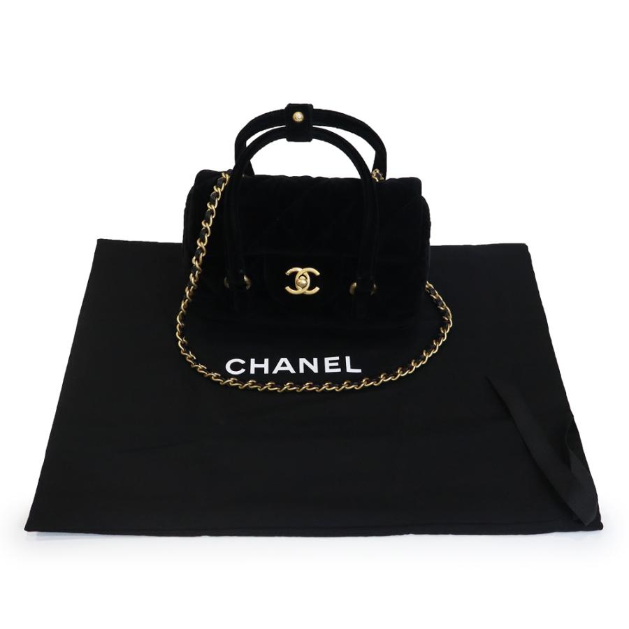CHANEL 2WAY バッグ　ブラック CHANEL（シャネル） （未使用 展示品）シャネル クロスボディバッグ