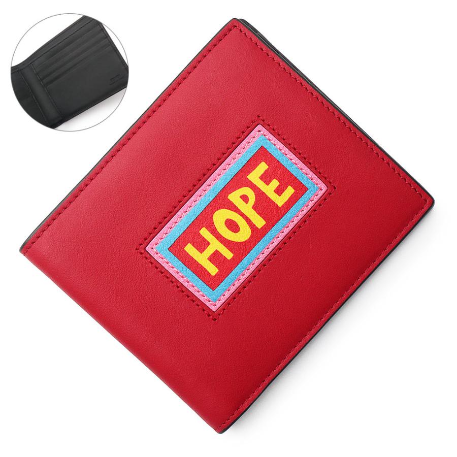（新品・未使用品）フェンディ FENDI ボキャブラリー HOPE 札入れ 二つ折り財布 カーフスキン レザー バイカラー レッド ブラック 7M0169 箱付 FENDI（フェンディ） （新品・未使用品）フェンディ ボキャブラリー