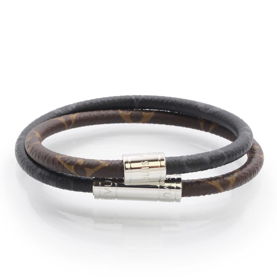 ルイヴィトン LOUIS VUITTON ブレスレット モノグラムマカサー ブレスレット キープイット バングル 2連　 M8154E ブラウン LOUIS VUITTON（ルイ・ヴィトン） （新品・未使用品）ルイ ヴィトン