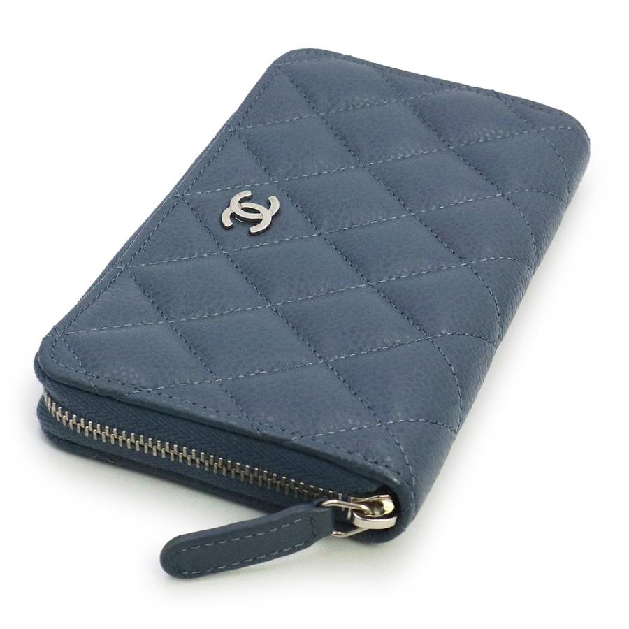 【美品】CHANEL（シャネル）キャビアスキン　マトラッセ　長財布　青(ブルー) CHANEL（財布 ・ ブルー・ネイビー/青色系）のフリマアイテム一覧