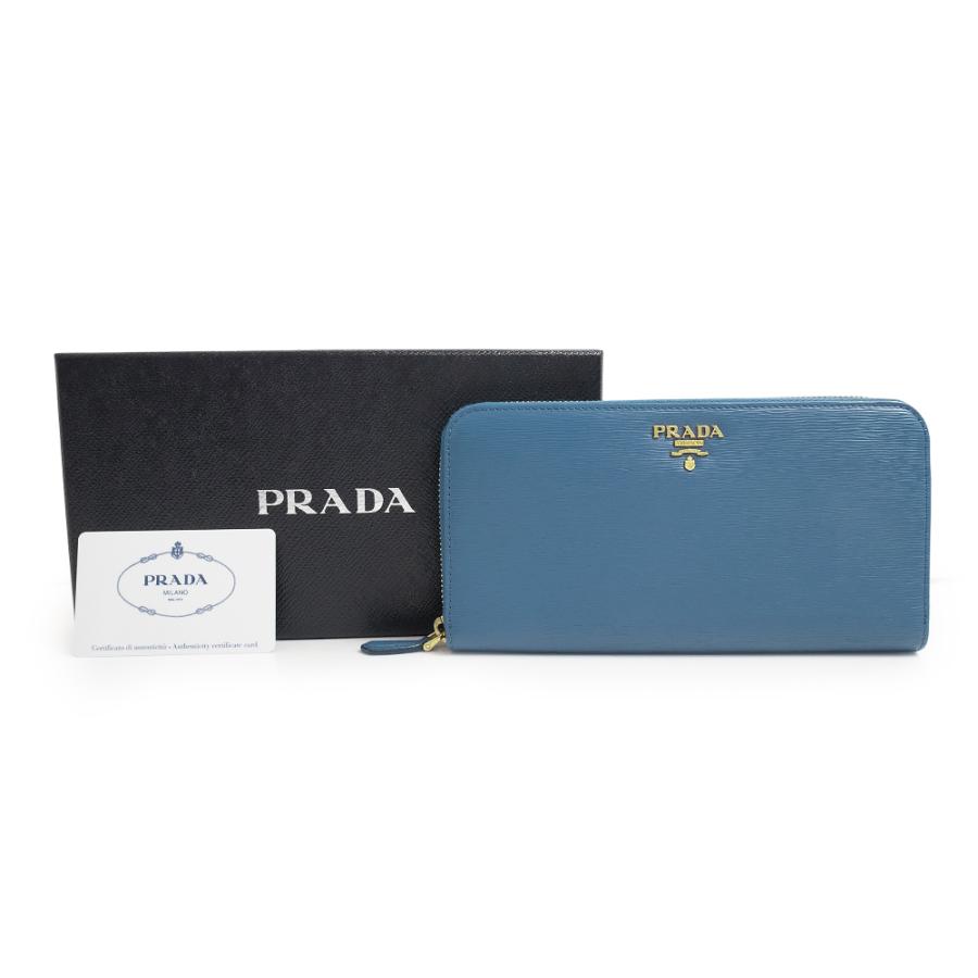 PRADA （未使用保管品）プラダ ラウンドファスナー ジップ 長財布  