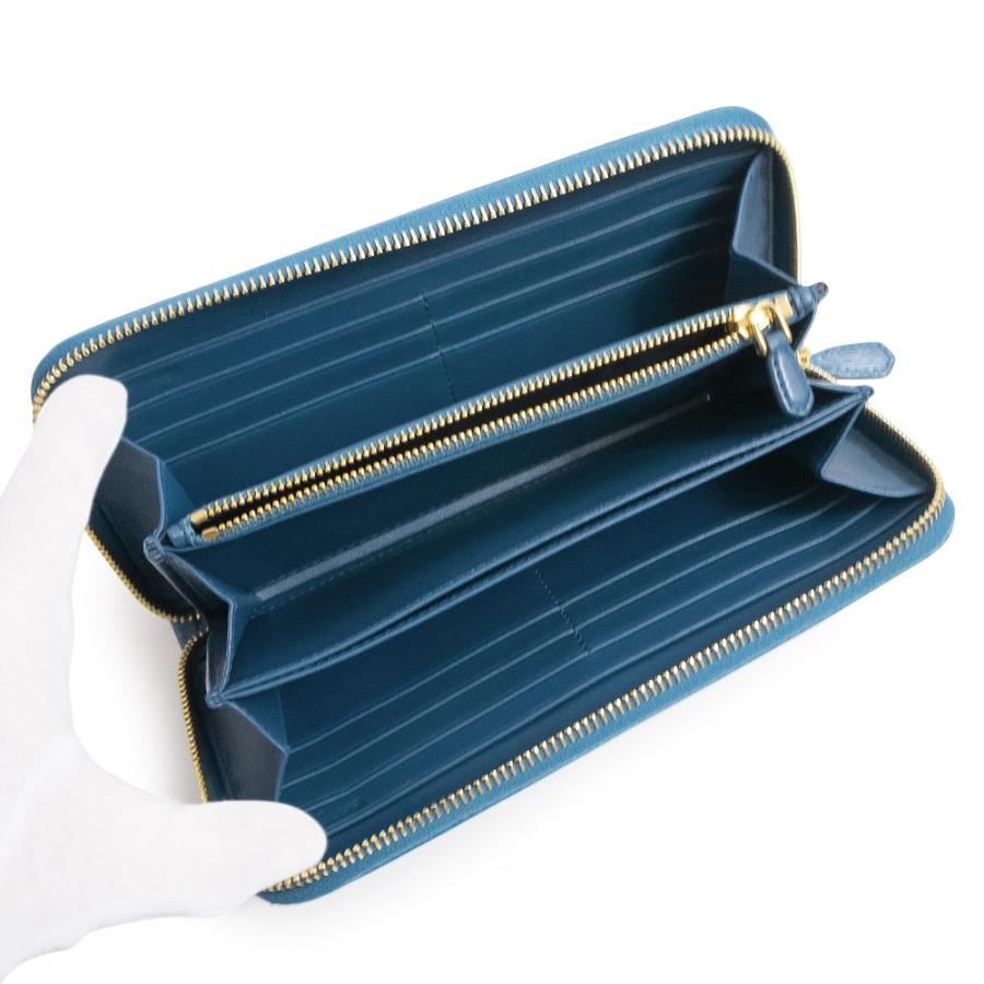 PRADA （未使用保管品）プラダ ラウンドファスナー ジップ 長財布  