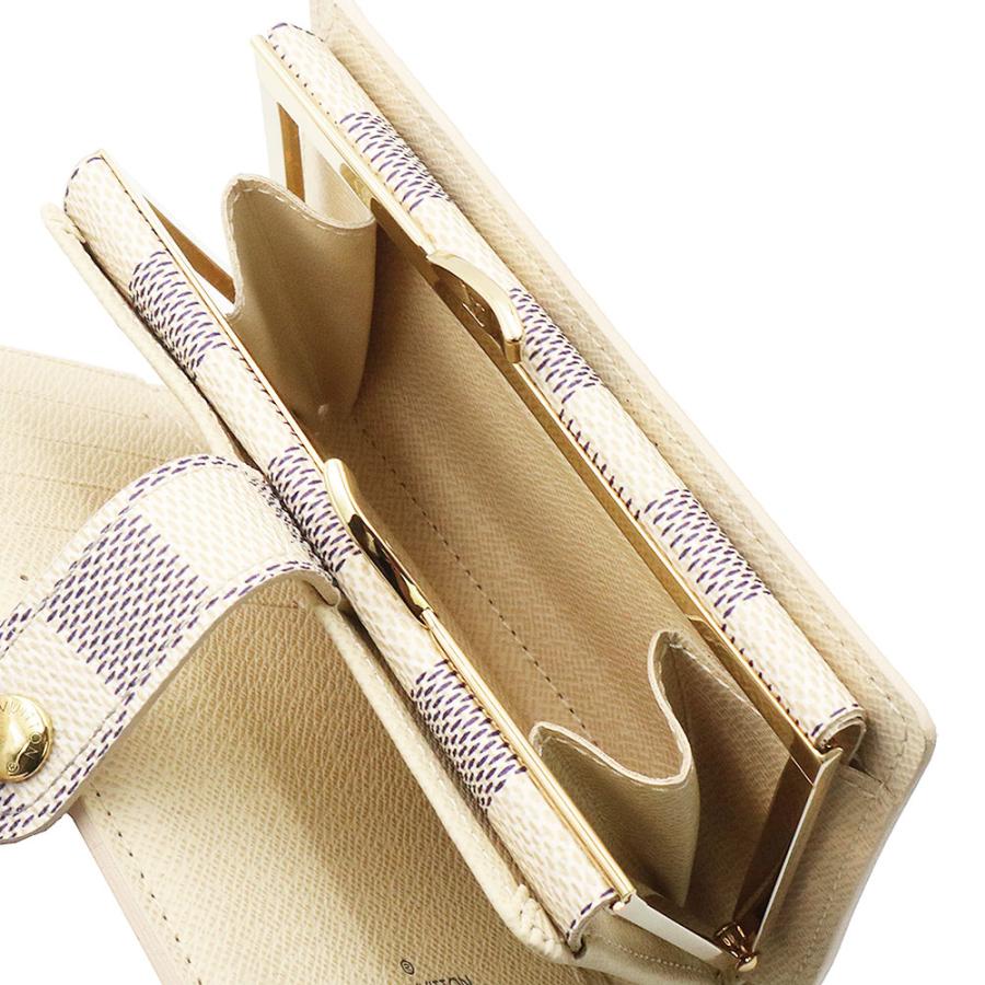 【新型美品】 ルイヴィトン ダミエアズール ポルトフォイユ ヴィエノワ がま口 ダミエ・アズール 財布 ポルトフォイユ ヴィエノワ【ルイ