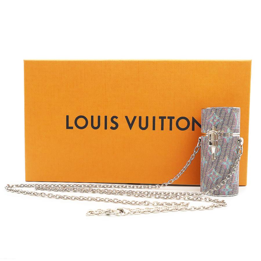 （新品・未使用品）ルイ ヴィトン LOUIS VUITTON モノグラム LVポップ リップスティック ケース チェーン レザー ブルー イエロー ピンク マルチカラー MP2516の画像