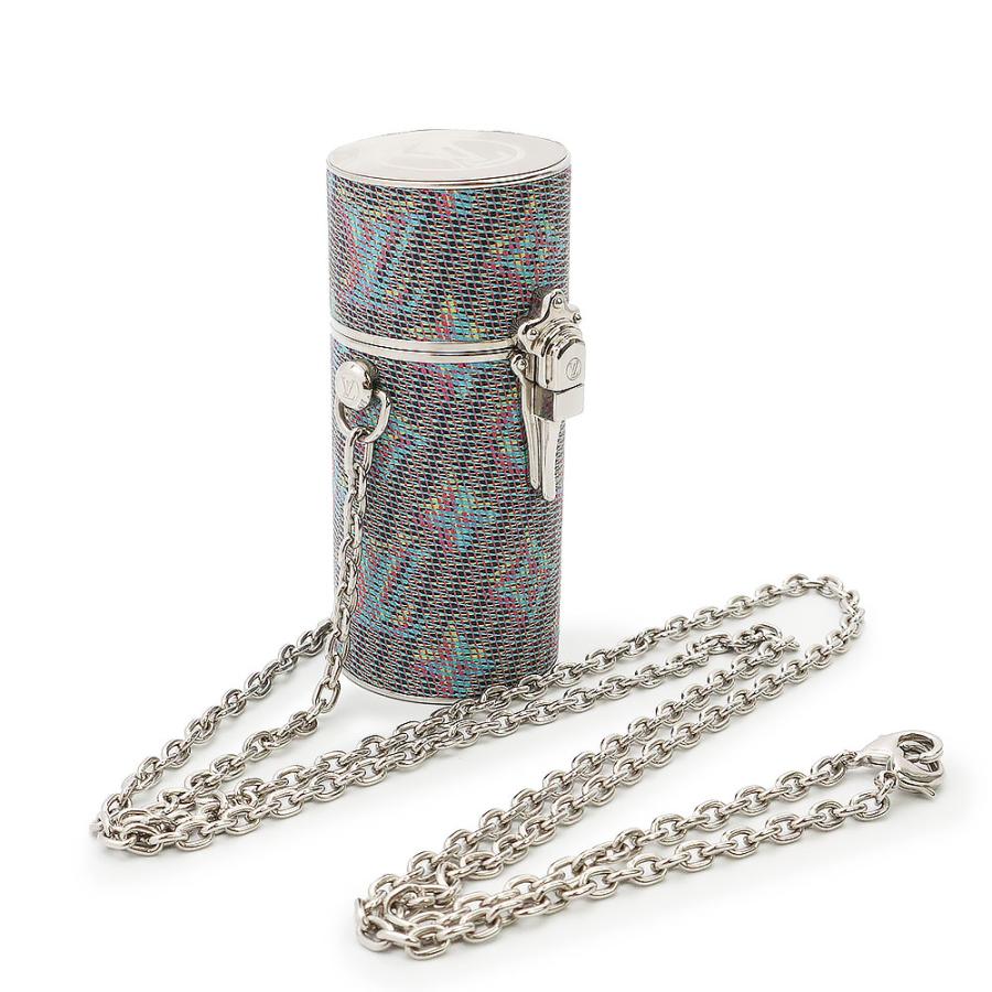 （新品・未使用品）ルイ ヴィトン LOUIS VUITTON モノグラム LVポップ リップスティック ケース チェーン レザー ブルー イエロー ピンク マルチカラー MP2516の画像