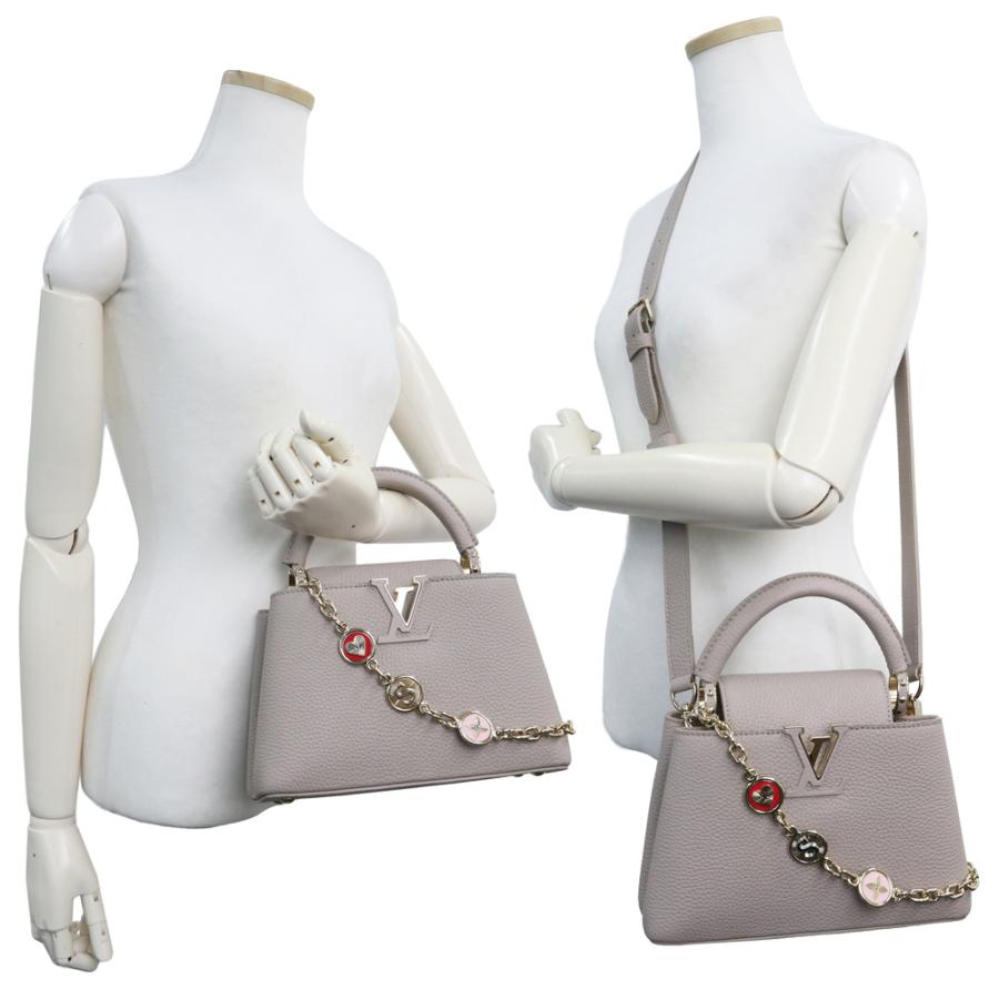 LOUIS VUITTON ルイヴィトン カプシーヌ MINI トリヨン レザー 2WAY ハンド ショルダーバッグ ゴールド金具 ホワイト M24733 LOUIS VUITTON（ルイ・ヴィトン） カプシーヌ MINI トリヨン レザー