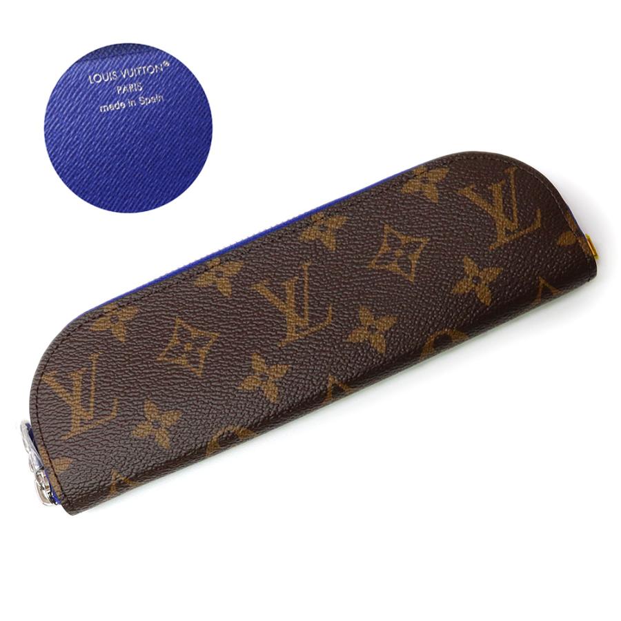 （新品・未使用品）ルイ ヴィトン LOUIS VUITTON ペンシルポーチ シャーロット ペンケース  筆箱 モノグラム カーフスキンレザー ブラウン ブルー シルバー金具 GI1191 箱付 LOUIS VUITTON（ルイ・ヴィトン） （新品・未使用品）ルイ ヴィトン