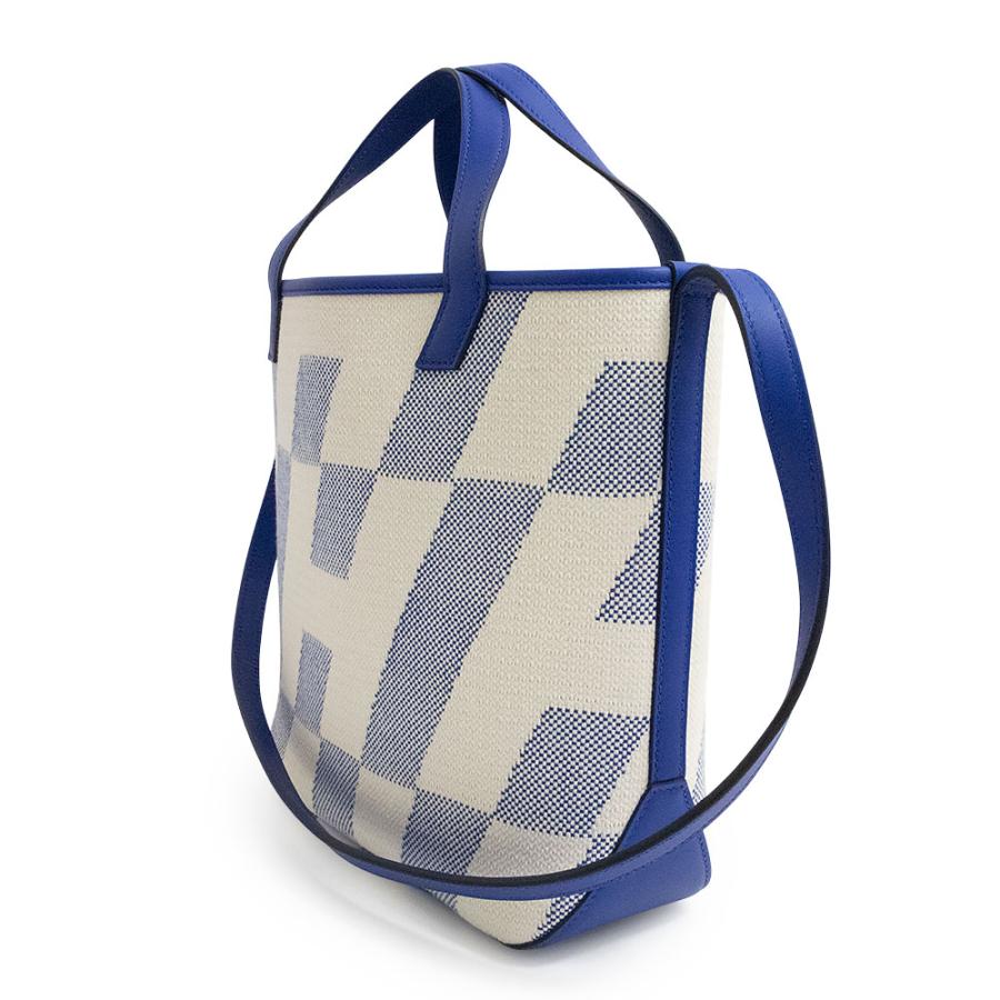 （未使用　展示品）エルメス HERMES H アン ビエ 27 PM 2Way トート ショルダー ハンドバッグ トワルアッシュ キャンバス ヴォースイフト レザー Bleu ブルー Ecru エクリュ U刻印 HERMES（エルメス） （未使用 展示品）エルメス HERMES H アン ビエ 27