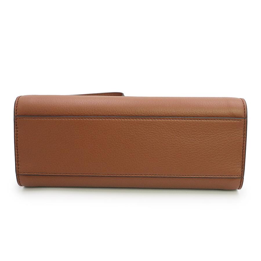 バリー TRAPEZE SOFT エンブレム ワンショルダーバッグ カーフスキン レザー ブラウン ゴールド金具 6307157 BALLY（未使用　展示品） Bally（バリー） （未使用 展示品）バリー BALLY TRAPEZE SOFT
