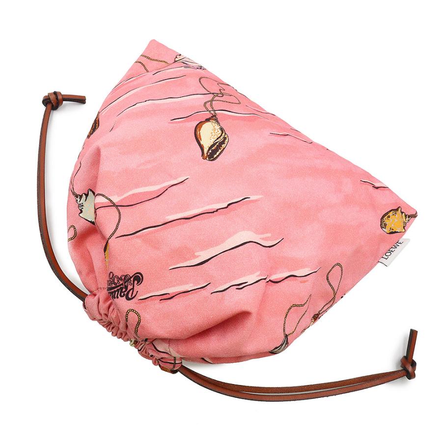 【新品未使用】ロエベ パウラズイビサ ローズ ドローストリング ポーチ 巾着 LOEWE（ロエベ） （未使用保管品）ロエベ パラウズ イビザ シェル 貝殻