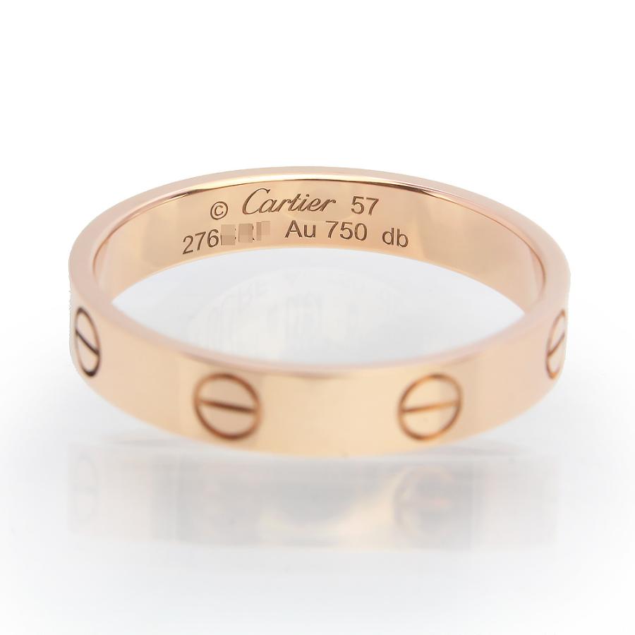 保証書付き カルティエ Cartier K18PG ミニラブリング 57号 Cartier（カルティエ） （新品同様品）カルティエ スモールモデル ミニ