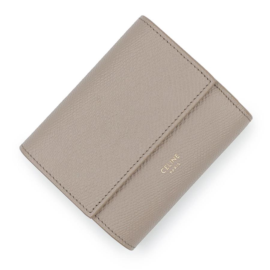 セリーヌ CELINE スモールトリフォールドウォレット【ペブル/Pebble