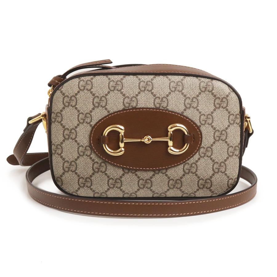 （未使用　展示品）グッチ GUCCI ホースビット 1955 スモール カメラバッグ ショルダー 斜め掛け GGスプリームキャンバス レザー ベージュ エボニー ブラウン ゴールド金具 760196 GUCCI（グッチ） （未使用 展示品）グッチ ホースビット 1955 スモール