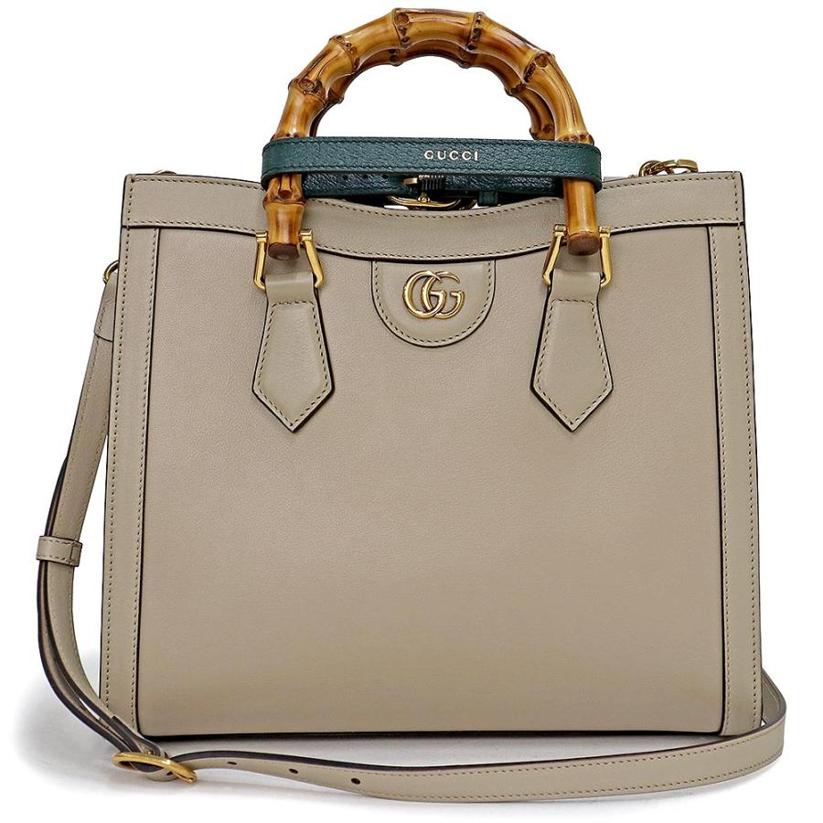 （新品・未使用品）グッチ GUCCI ダイアナ スモール トート ショルダー ハンドバッグ 2way 斜め掛け レザー バンブー ベージュ アンティークゴールド金具 660195 GUCCI（グッチ） （新品・未使用品）グッチ ダイアナ スモール トート