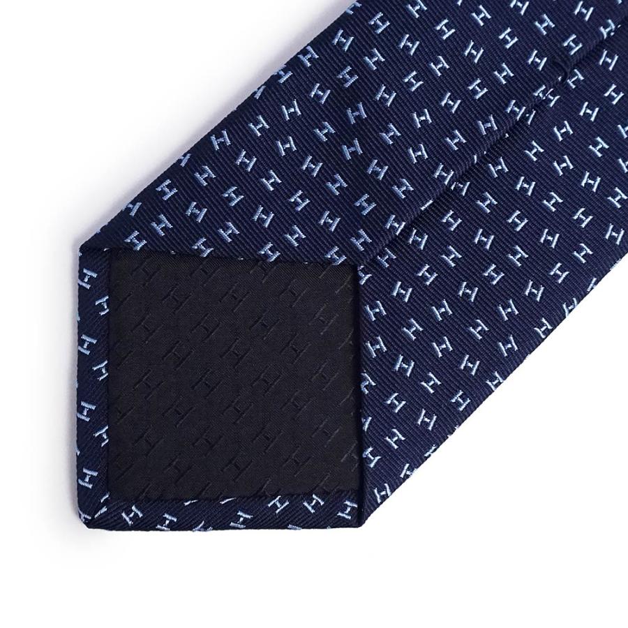HERMES （新品・未使用品）エルメス FLOT DE H ネクタイ 7CM シルク100  