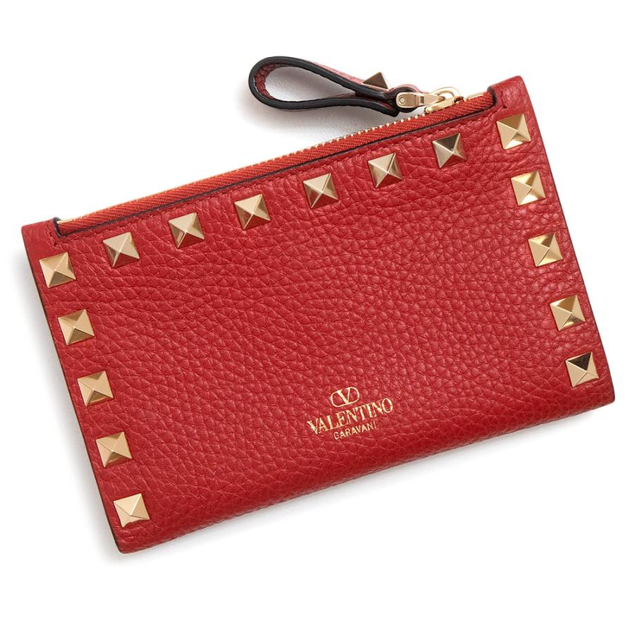 【未使用】VALENTINO ロックスタッズ コイン・カードケース 新品・未使用品）ヴァレンティノ ガラヴァーニ Valentino Garavani