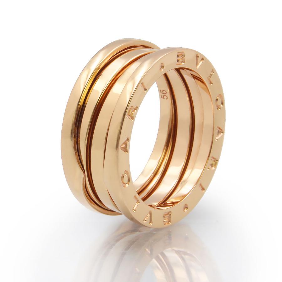 BVLGARI （美品）ブルガリ B zero 1 ビー ゼロワン 3バンド リング