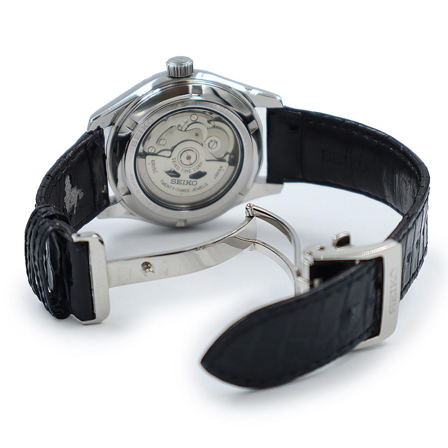 【苫小牧バナナ】美品 SEIKO PRESAGE SARX019 セイコー プレザージュ メカニカル 琺瑯ダイヤル 6R15-02P0 自動巻/クロコベルト メンズ腕時計♪ SEIKO（セイコー） （中古）セイコー プレサージュ 琺瑯ダイヤル