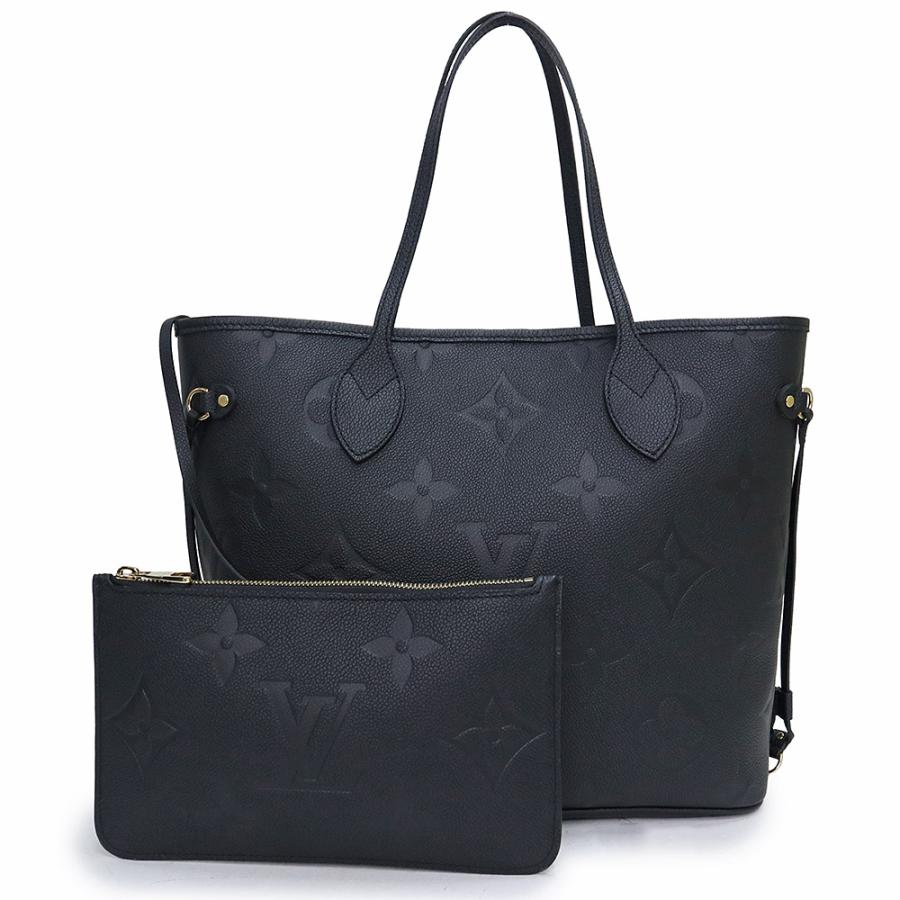 （未使用　展示品）ルイ ヴィトン LOUIS VUITTON ネヴァーフル MM トートバッグ モノグラムアンプラント レザー ノワール ブラック ゴールド金具 M45685 LOUIS VUITTON（ルイ・ヴィトン） （未使用 展示品）ルイ ヴィトン