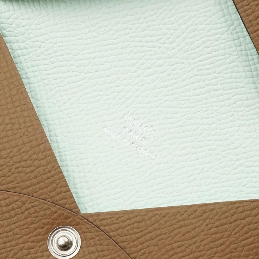 HERMES カルヴィ ヴェルソ カードケース ヴォーエプソン ブラウン Y刻印 HERMES カルヴィ ヴェルソ | カードケース - lia makana