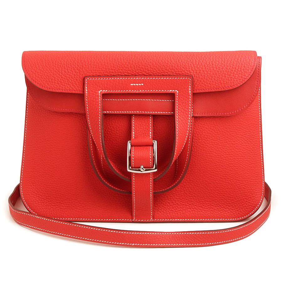 （未使用　展示品）エルメス HERMES アルザン 31 2WAY ショルダー ハンドバッグ 斜め掛け トリヨンクレマンス レザー ROUGE TOMATE ルージュトマト シルバー金具 X刻印 HERMES（エルメス） （未使用 展示品）エルメス アルザン 31 2WAY