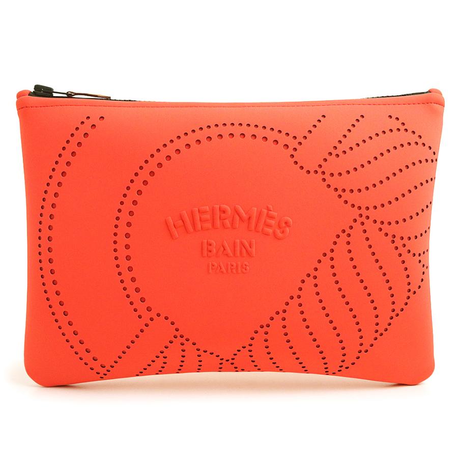 （未使用保管品）エルメス HERMES ネオバン カノエH MM ポーチ ポリアミド エラスタン Grenadine グルナディーヌ ピンク ブラック金具 HERMES（エルメス） （未使用保管品）エルメス ネオバン カノエH MM