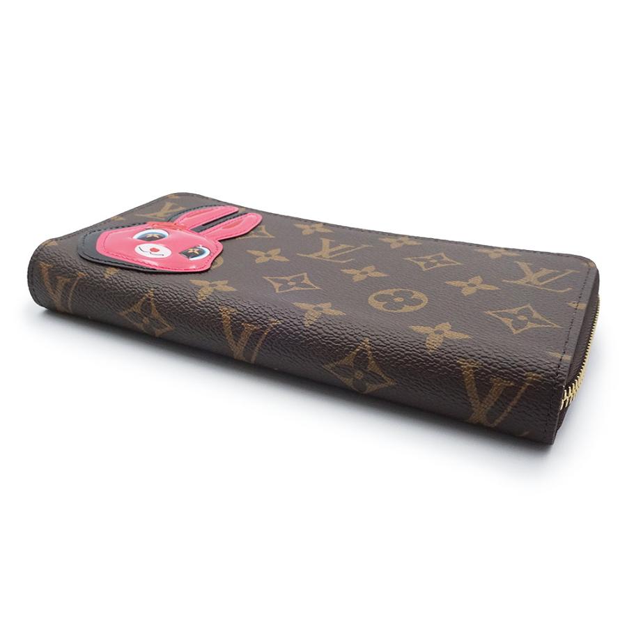 （新品・未使用品）ルイ ヴィトン LOUIS VUITTON ニコラ ジェスキエール Sun Yitian コラボ ウサギ ジッピー ウォレット ラウンドファスナー 長財布 モノグラム ブラウン グリーン ゴールド金具 M83689 箱付 LOUIS VUITTON（ルイ・ヴィトン） （新品・未使用品）ルイ ヴィトン